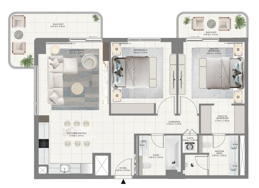 Emaar Pier Point floor plan