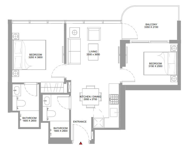 Sobha Pierside Marina Residences floor plan