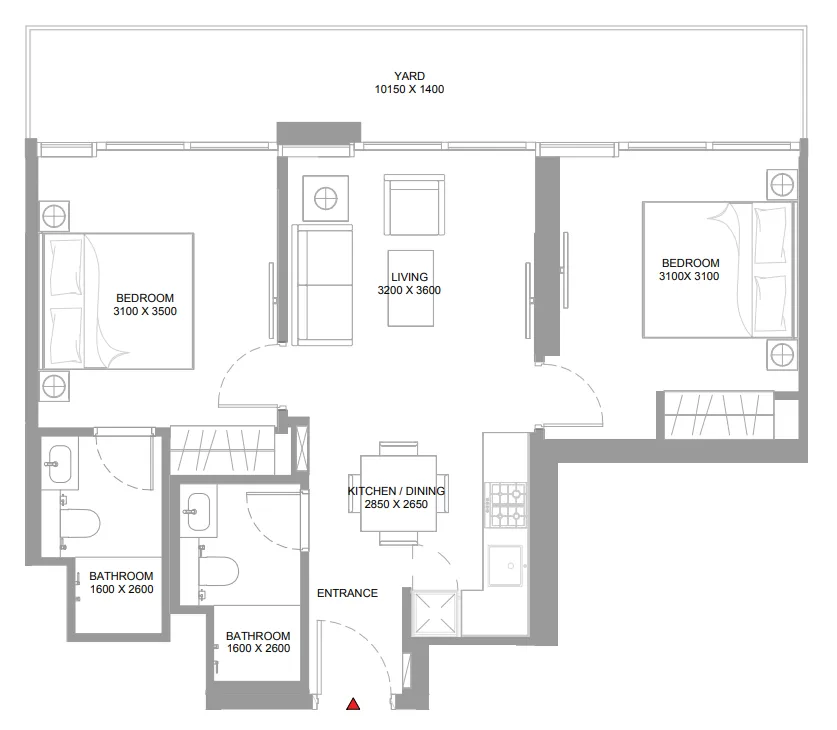Sobha Pierside Marina Residences floor plan