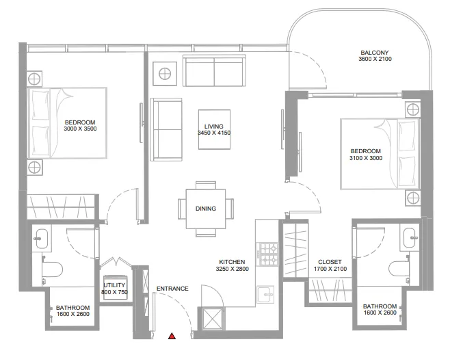 Sobha Pierside Marina Residences floor plan