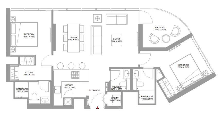 Sobha Pierside Marina Residences floor plan