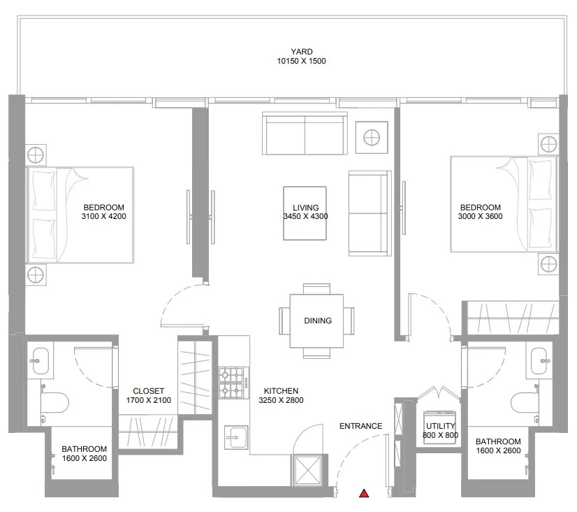 Sobha Pierside Marina Residences floor plan