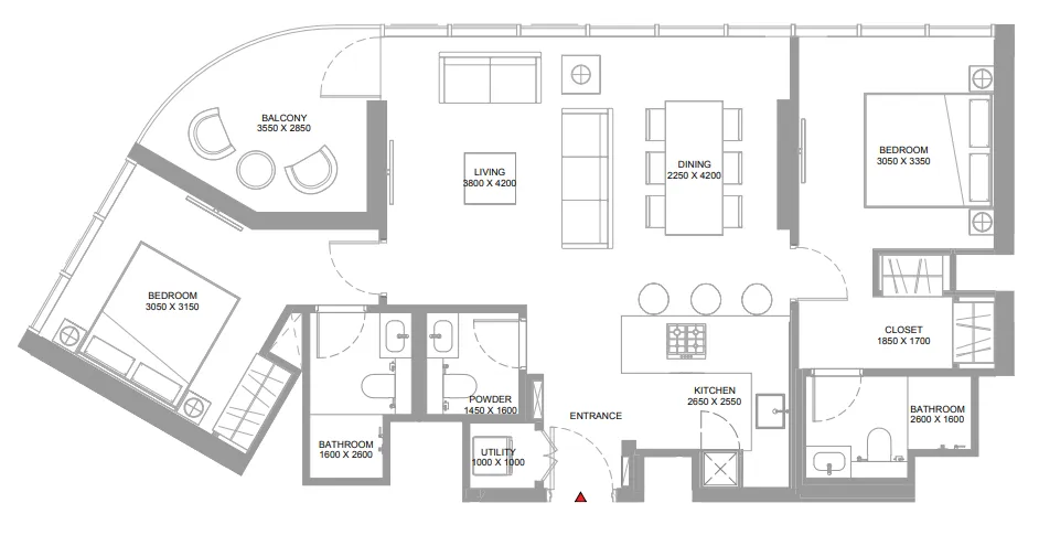 Sobha Pierside Marina Residences floor plan