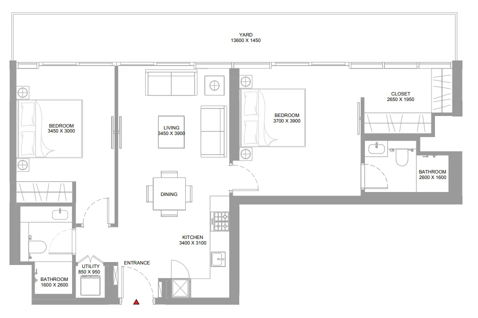 Sobha Pierside Marina Residences floor plan