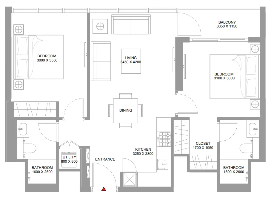 Sobha Pierside Marina Residences floor plan