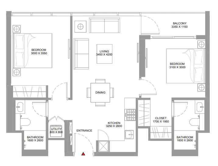 Sobha Pierside Marina Residences floor plan