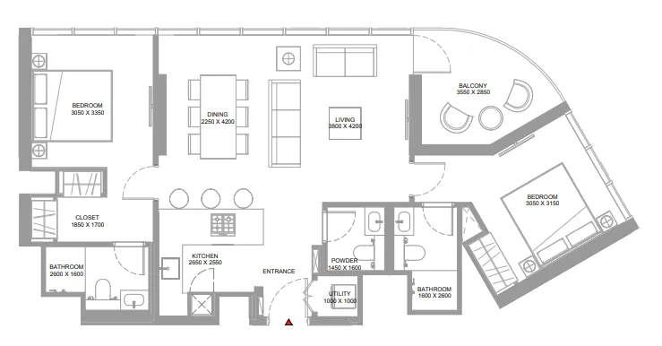 Sobha Pierside Marina Residences floor plan