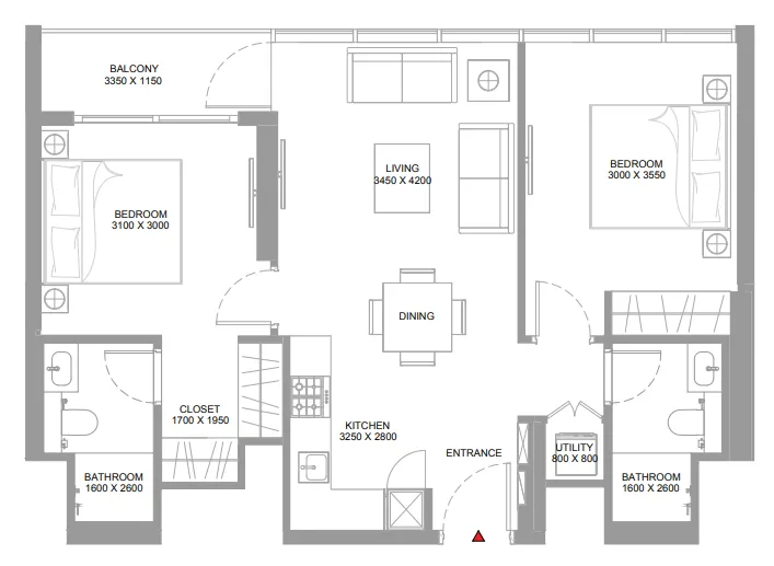Sobha Pierside Marina Residences floor plan