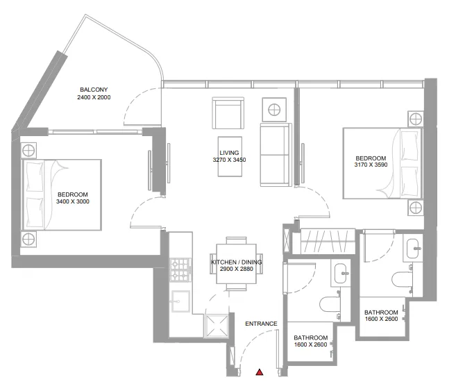 Sobha Pierside Marina Residences floor plan