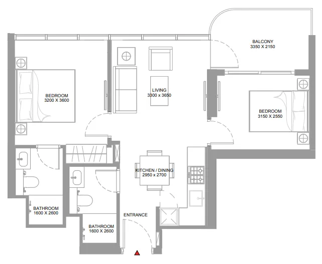 Sobha Pierside Marina Residences floor plan