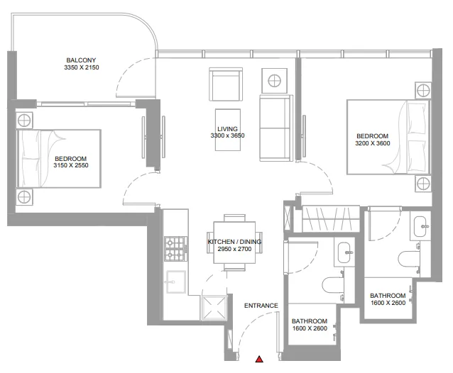 Sobha Pierside Marina Residences floor plan