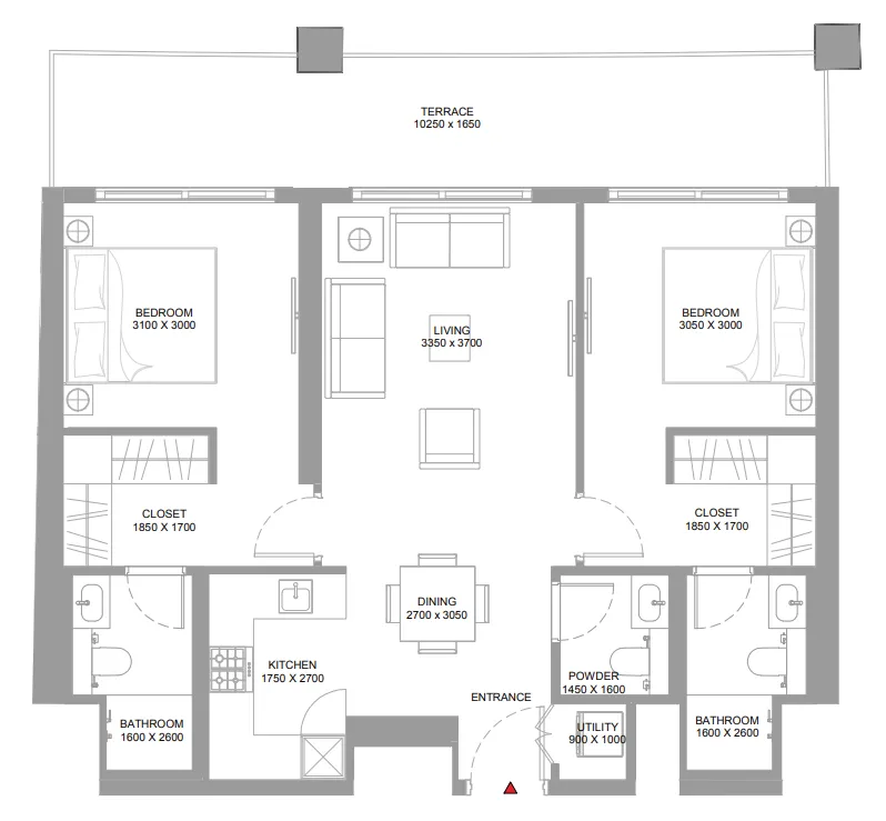 Sobha Pierside Marina Residences floor plan