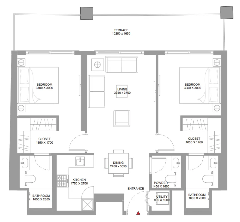 Sobha Pierside Marina Residences floor plan