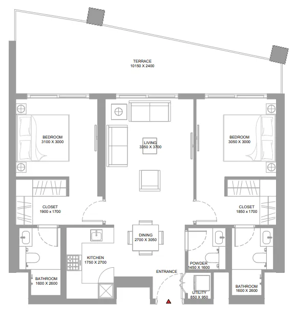 Sobha Pierside Marina Residences floor plan