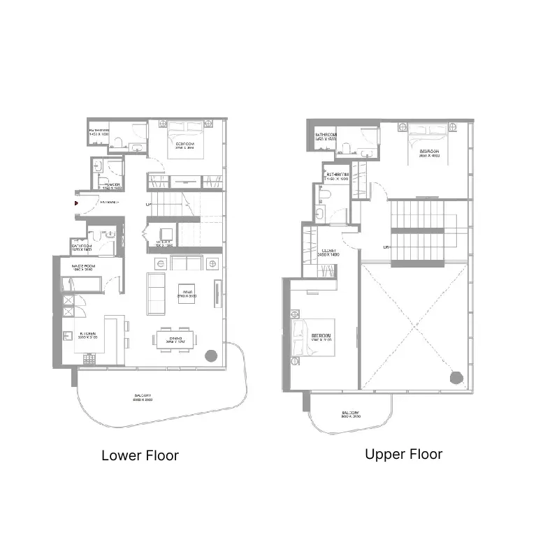 Sobha Pierside Marina Residences floor plan