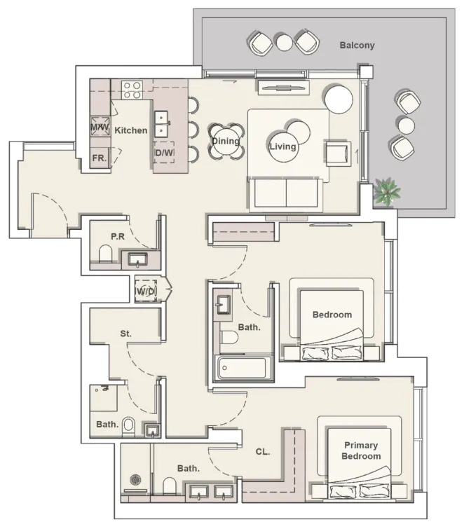 Ellington Playa Del Sol floor plan