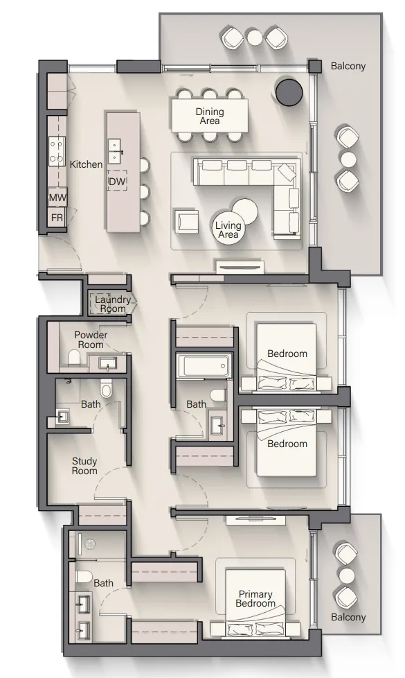 Ellington Playa Del Sol floor plan