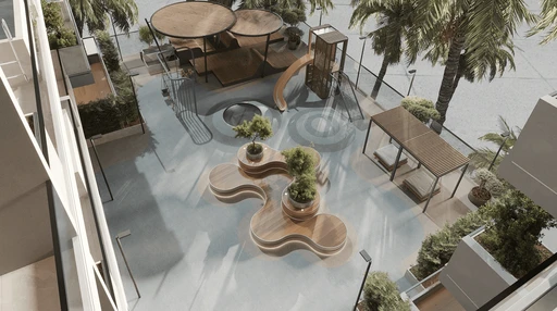 Podium Garden amenity image at Lucky Royale Residence