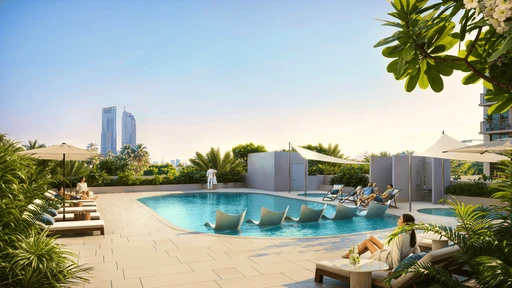 Pool Deck With Sun Loungers amenity image at IR1DIAN Park