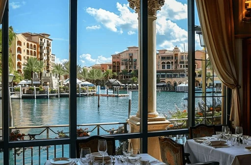 Portofino Ristorante amenity image at Riverside by Damac