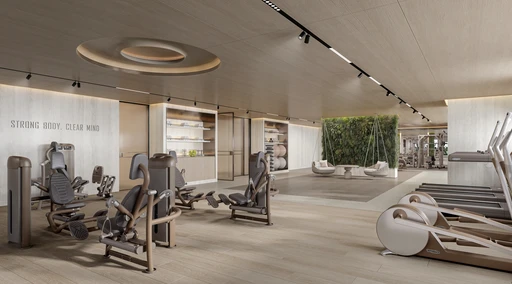 Premium Gym Facility amenity image at Hilton Residences Dubai JLT