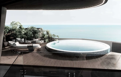 Private Balconies & Jacuzzi amenity image at Marea Residences