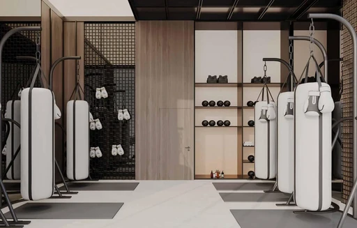 Punching Bag Studio amenity image at Amra Residences