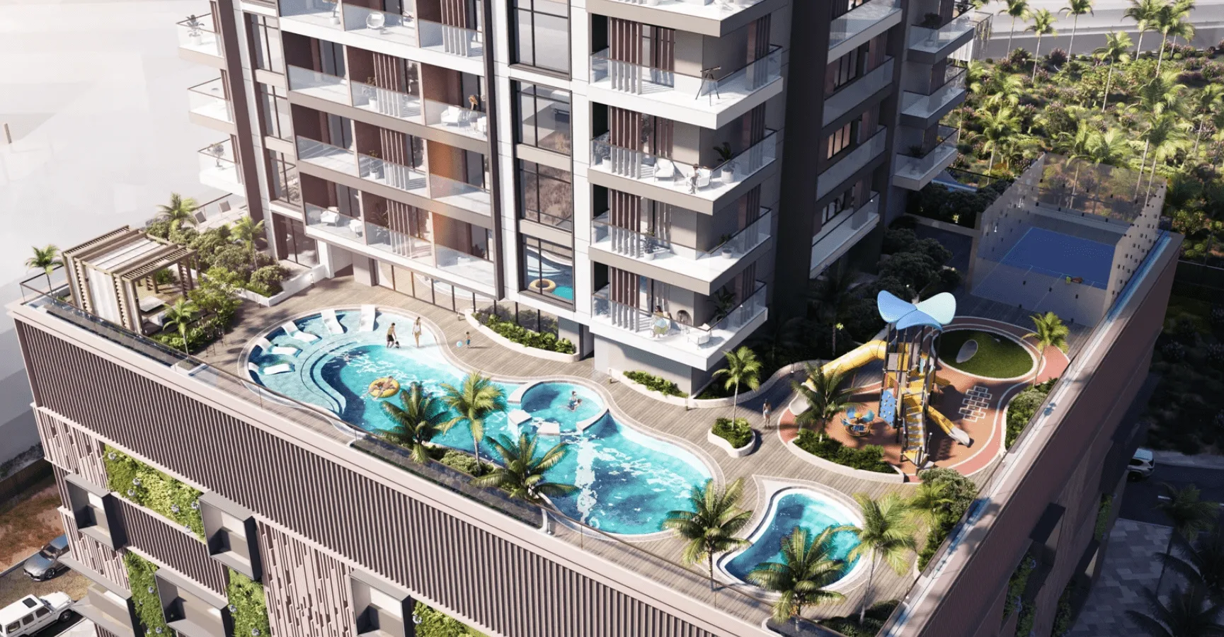 Exterior at Q Gardens Aliya in JVC (Jumeirah Village Circle) Dubai