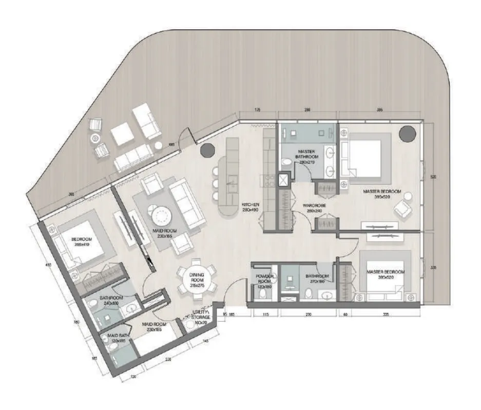 RAK Properties Quattro Del Mar floor plan