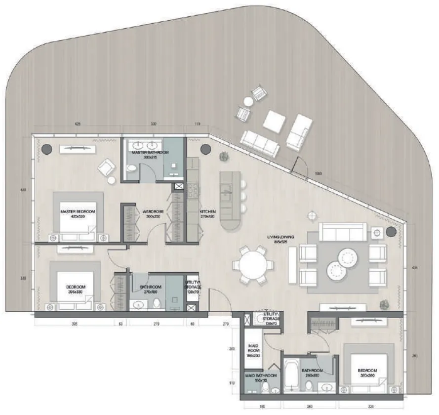 RAK Properties Quattro Del Mar floor plan