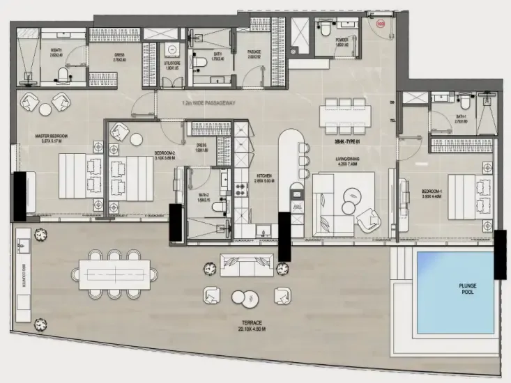 Rabdan Developments Rabdan Gates floor plan