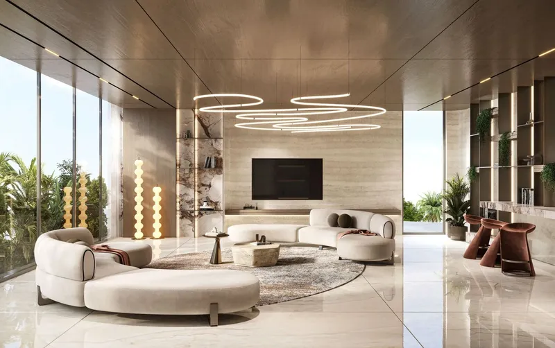 Lobby at Rabdan Gates in Majan Dubai
