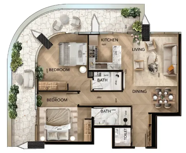 Radiant Real Estate Radiant Bridges floor plan