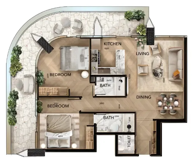 Radiant Real Estate Radiant Bridges floor plan