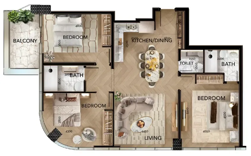 Radiant Real Estate Radiant Bridges floor plan