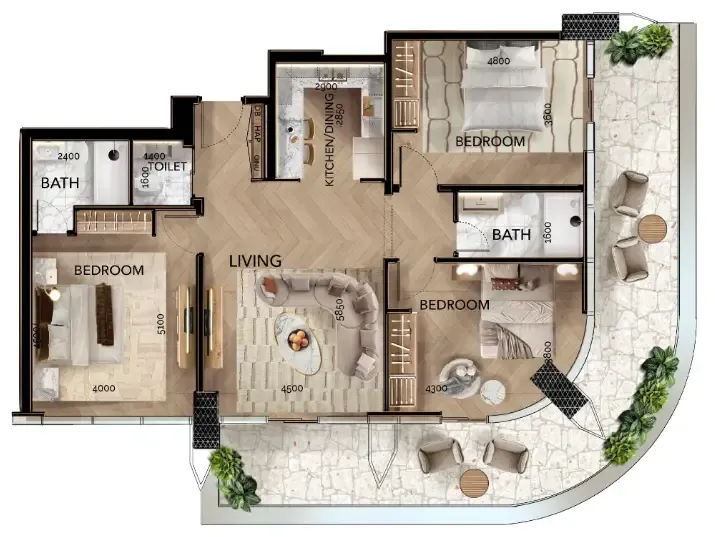 Radiant Real Estate Radiant Bridges floor plan