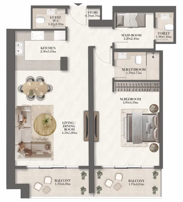 Royal Development Company Radisson Residences floor plan