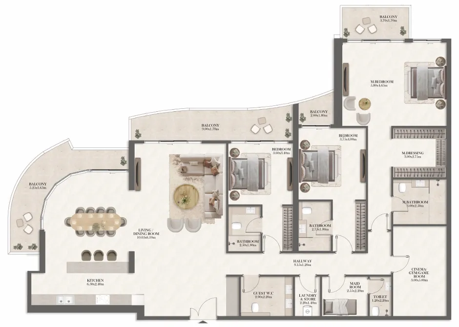 Royal Development Company Radisson Residences floor plan