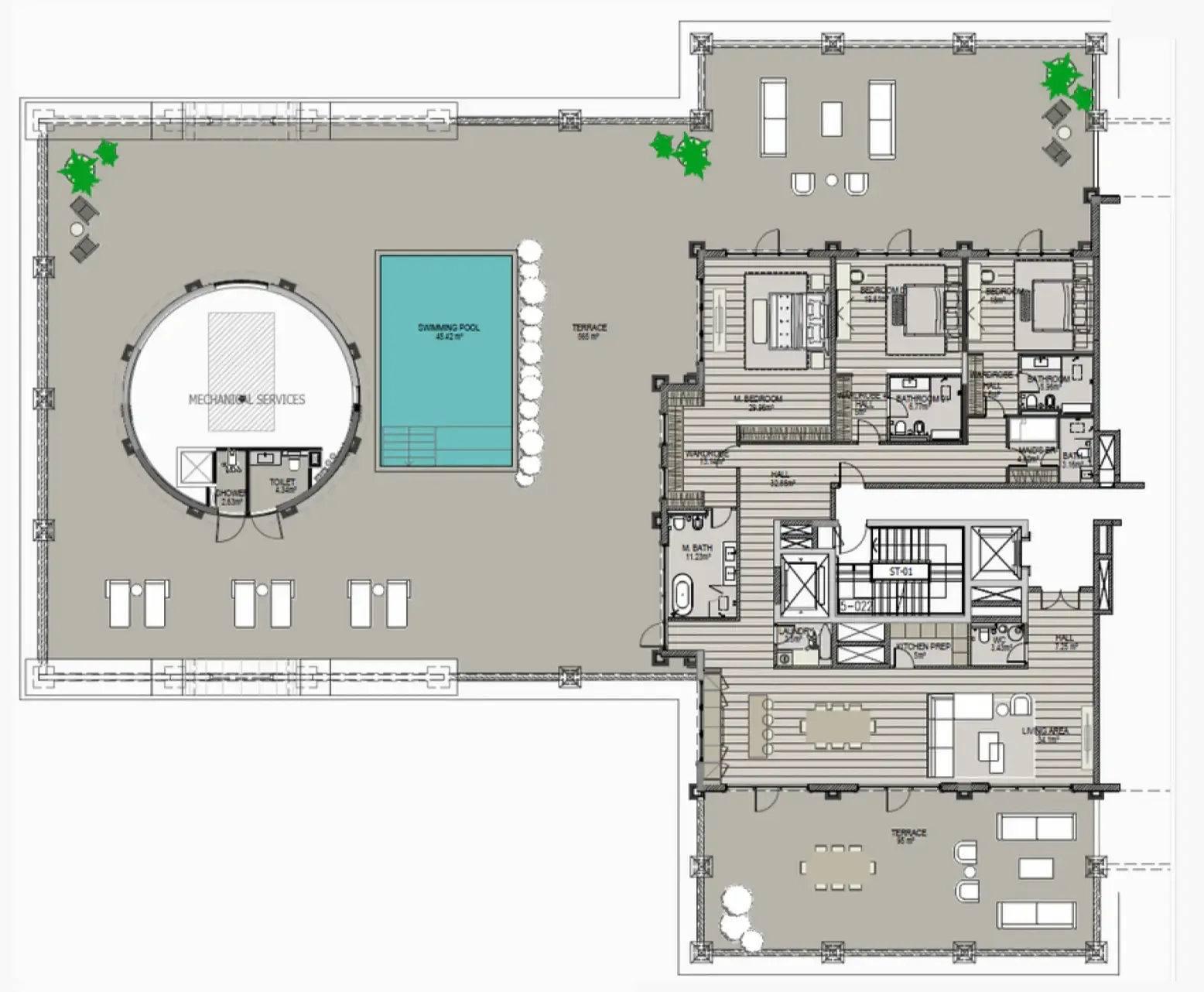 Emerald Palace Group Raffles The Palm Dubai floor plan
