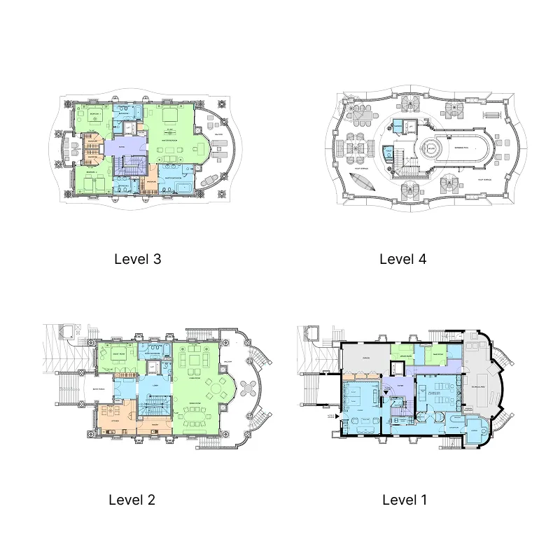 Emerald Palace Group Raffles The Palm Dubai floor plan