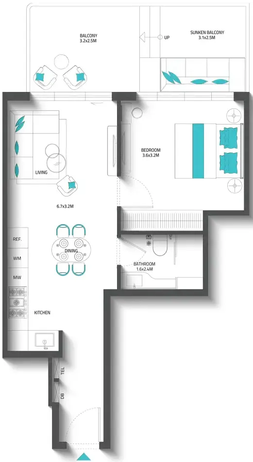 Reef Luxury Development Reef 996 floor plan