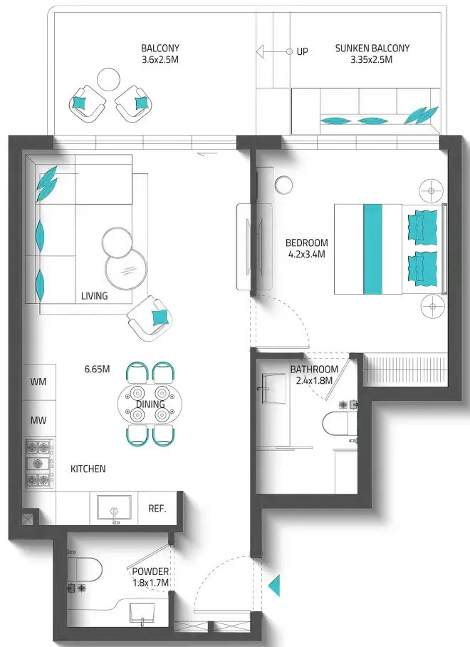 Reef Luxury Development Reef 996 floor plan