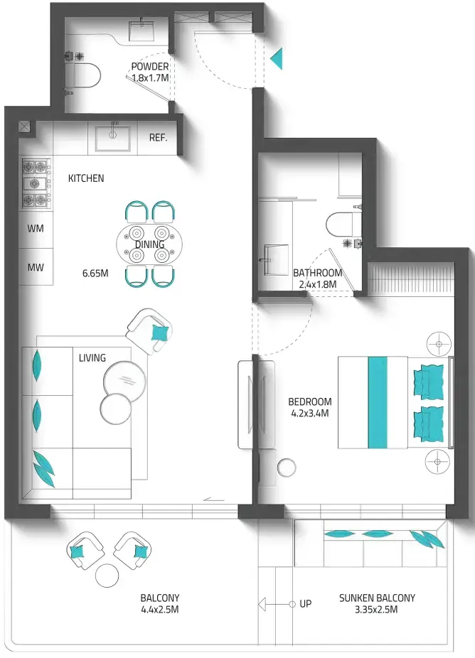 Reef Luxury Development Reef 996 floor plan