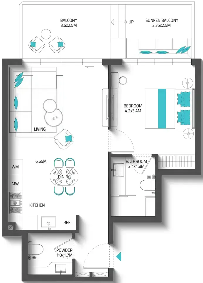 Reef Luxury Development Reef 996 floor plan
