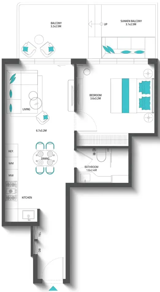 Reef Luxury Development Reef 996 floor plan