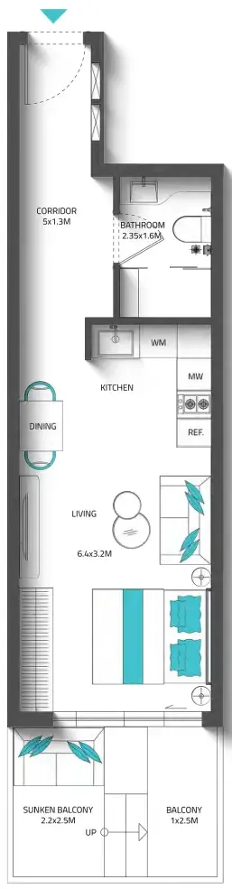Reef Luxury Development Reef 996 floor plan