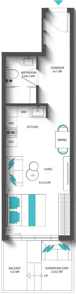 Reef Luxury Development Reef 996 floor plan