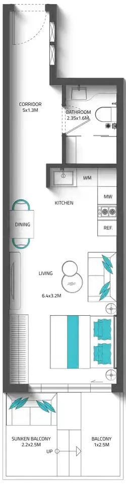 Reef Luxury Development Reef 996 floor plan