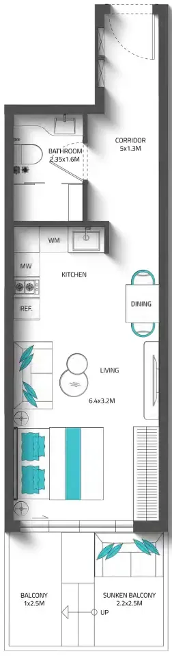 Reef Luxury Development Reef 996 floor plan