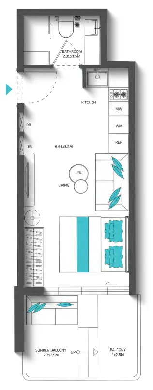 Reef Luxury Development Reef 996 floor plan